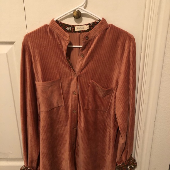 Roolee Ralph Velvet Button Up - Picture 2 of 3